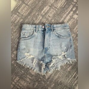 ZARA Light Wash Jean Shorts